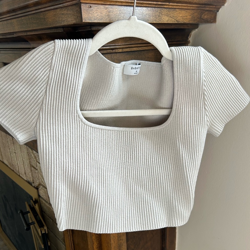 ARITZIA Babaton Ribbed crop top